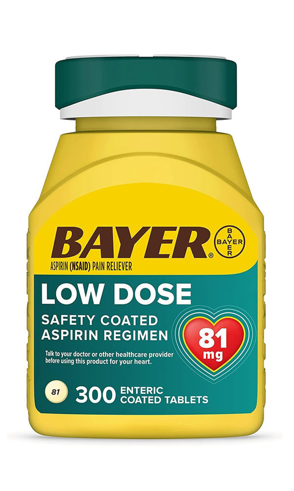 Bayer Aspirin Low Dose 81 mg, Enteric Coated Tablets